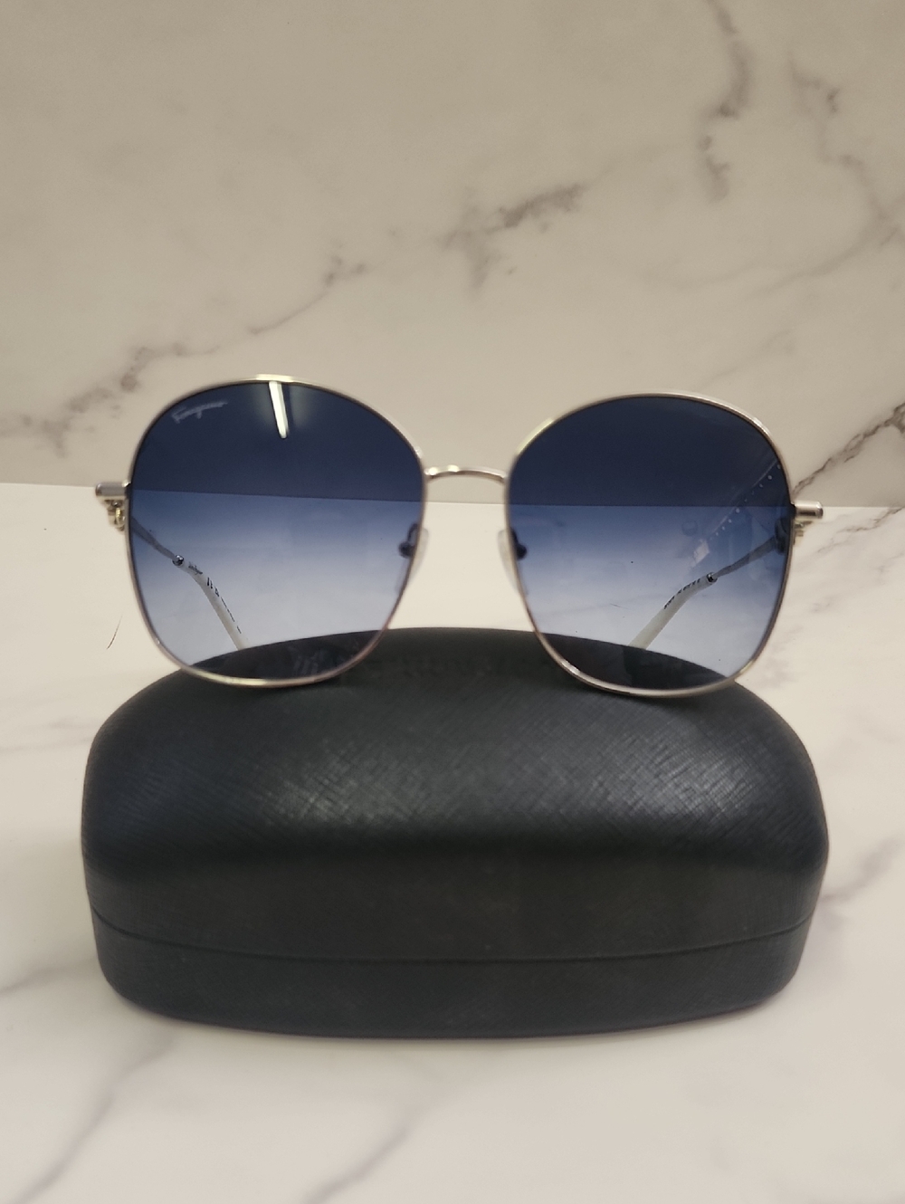 NEW Authentic Salvatore Ferragamo Oversized Round Sunglasses